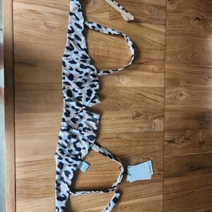 Vitamin A Black and White Bikini Top